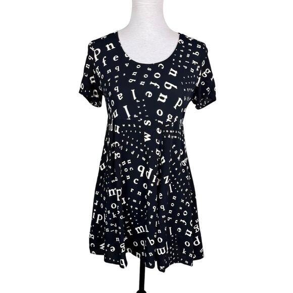Laundry By Shelli Segal Dresses & Skirts - Laundry by Shelli Segal Vintage Black & White Alphabet Mini Dress